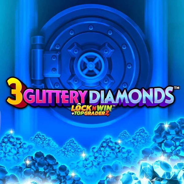 3 Glittery Diamonds casino game by PearFiction Studios – featured logo at Rainbet Casino
