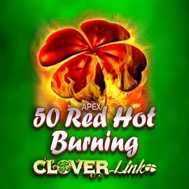 Slots logo of 50 Red Hot Burning Clover Links from Novomatic at Rainbet Casino