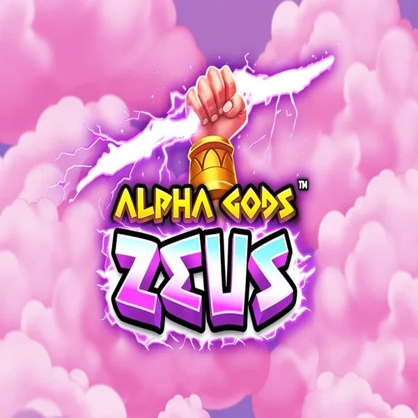 Alpha Gods Zeus by PearFiction Studios, showcased at rainbetcasino.online – game logo
