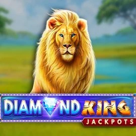 Diamond King Jackpots online game logo by SpinPlay Games on rainbetcasino.online
