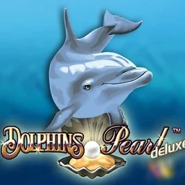 Dolphins Pearl Deluxe by Novomatic, showcased at rainbetcasino.online – game logo