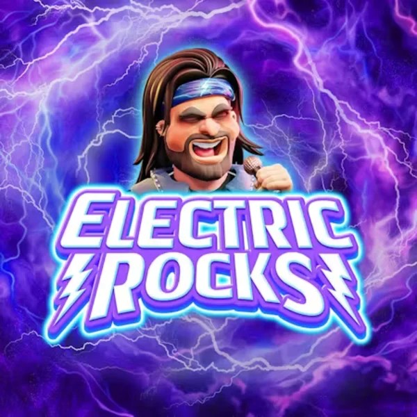 Electric Rocks online game logo by Inspired Gaming on rainbetcasino.online