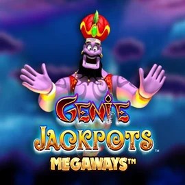 Genie Jackpots Megaways by Blueprint Gaming, showcased at rainbetcasino.online – game logo