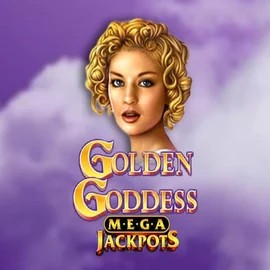 Golden Goddess Megajackpots slot logo by IGT at Rainbet Casino
