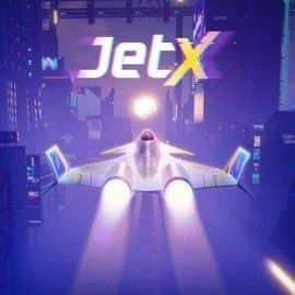 Official Casino Games logo: jetX by SmartSoft at Rainbet Casino