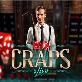 Live Craps slot logo by Evolution at Rainbet Casino