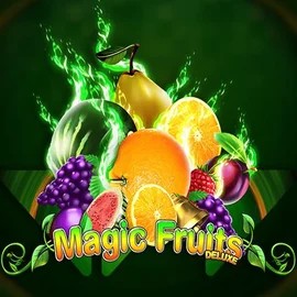 Magic Fruits Deluxe by Wazdan, showcased at rainbetcasino.online – game logo