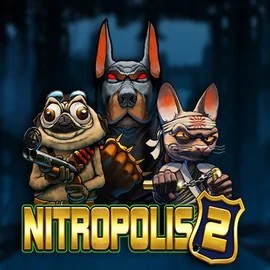 Try Nitropolis 2 slot by ELK Studios on rainbetcasino.online – logo image