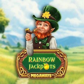 Rainbow Jackpots Megaways online game logo by Red Tiger Gaming on rainbetcasino.online