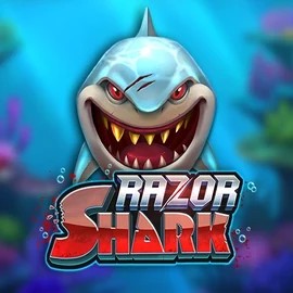 Razor Shark by Push Gaming, showcased at rainbetcasino.online – game logo