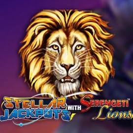 Jackpots logo of Stellar Jackpots with Serengeti Lions from Lightning Box Game at Rainbet Casino
