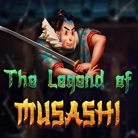 The Legend of Musashi online game logo by Peter & Sons on rainbetcasino.online
