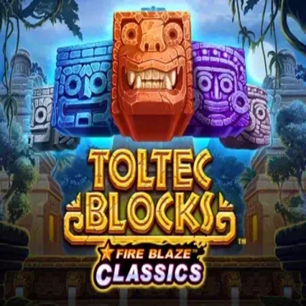 Try Fire Blaze: Toltec Blocks slot by Rarestone Gaming on rainbetcasino.online – logo image
