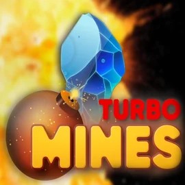 Turbo Mines slot visual from Turbo Games available on rainbetcasino.online