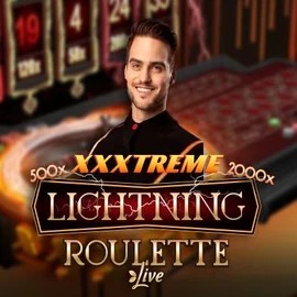 XXXtreme Lightning Roulette by Evolution, showcased at rainbetcasino.online – game logo